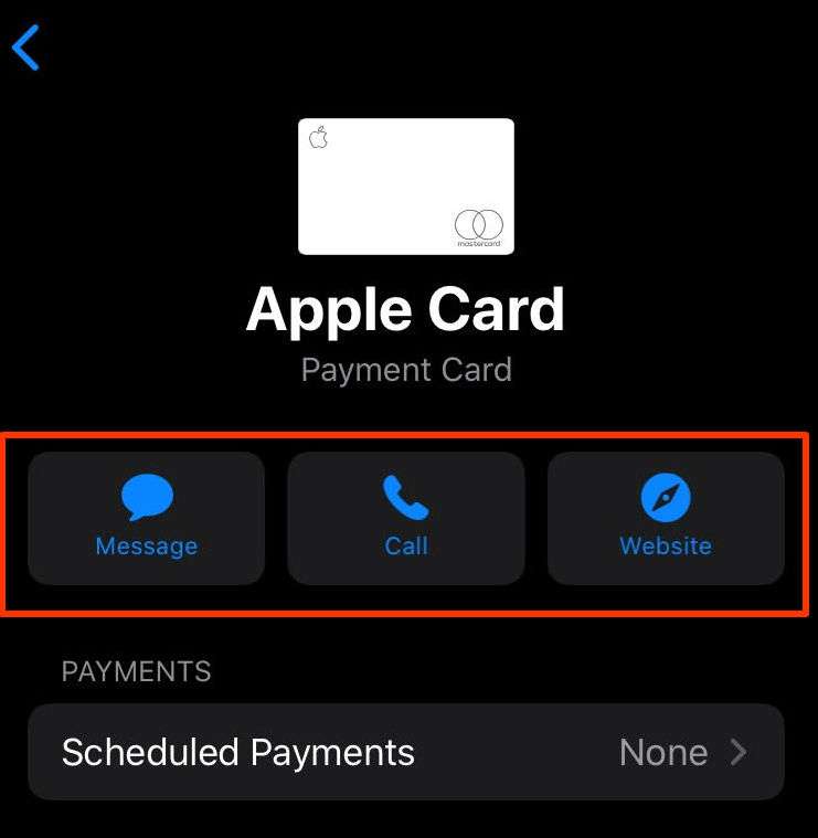 Apple Card Support Options