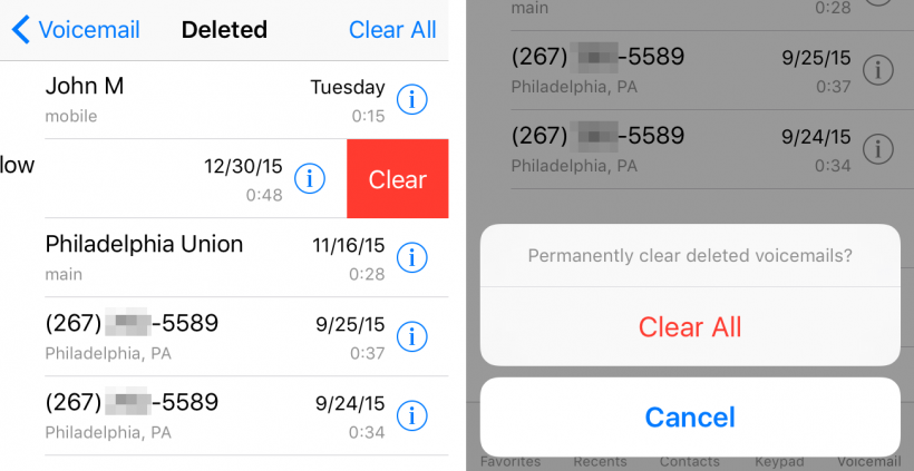 How To Permanently Delete IPhone Visual Voicemails The IPhone FAQ