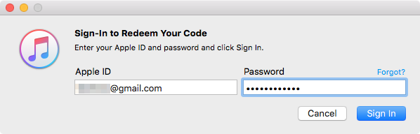 Sign in Apple ID