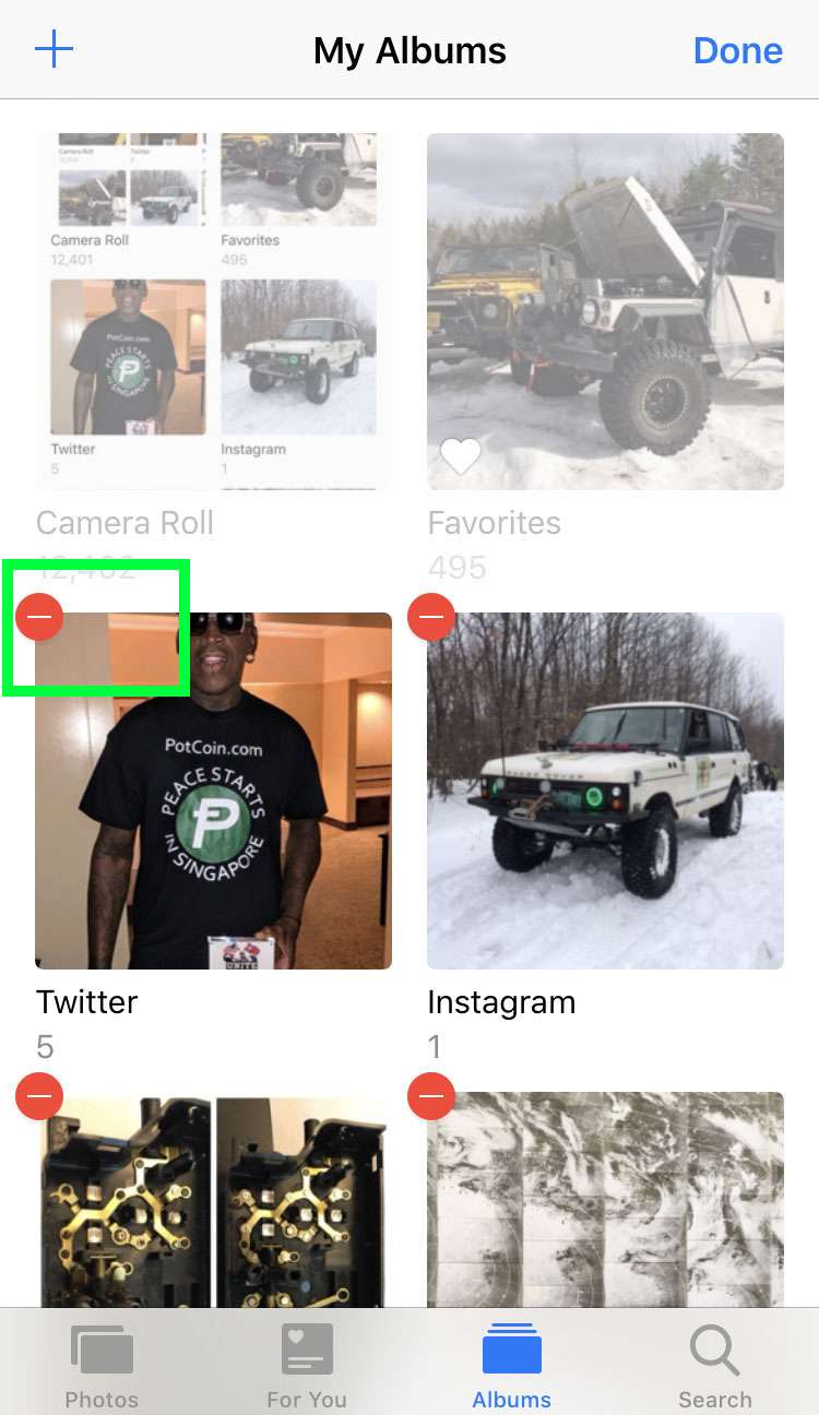iOS Photos delete album 4