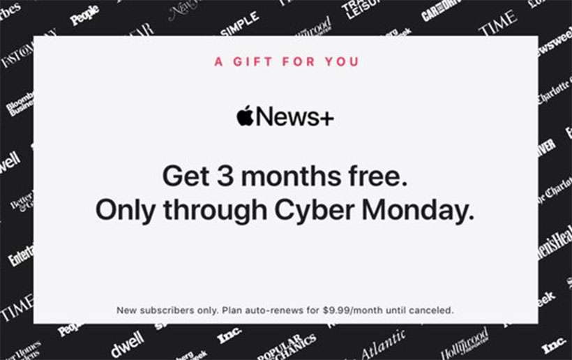 apple news free trial uk code