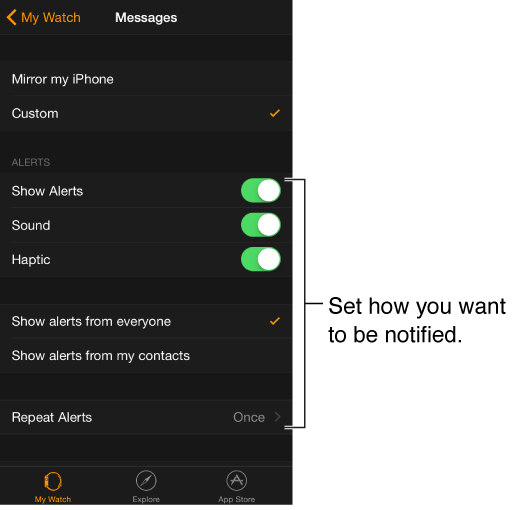 whatsapp messages on apple watch