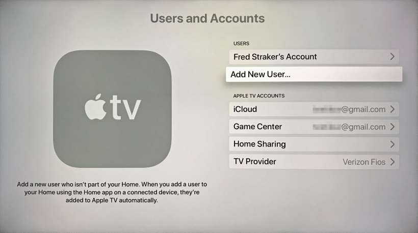 how do i add another device to my apple tv account