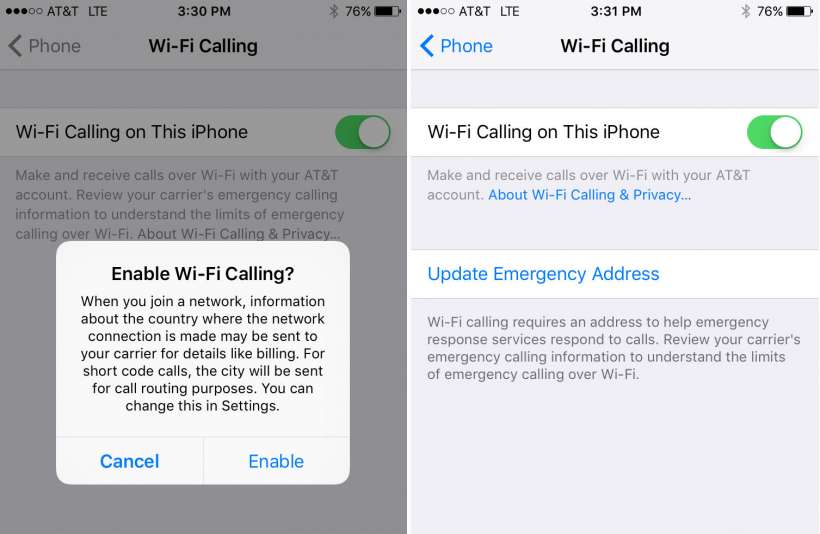 How To Enable AT T Wi Fi Calling On Your IPhone The IPhone FAQ