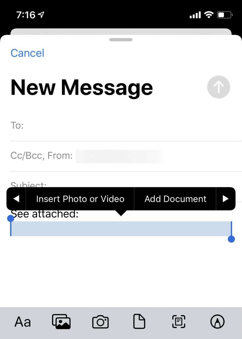 How To Quickly Insert Photos And Attach Files To Emails On Iphone The