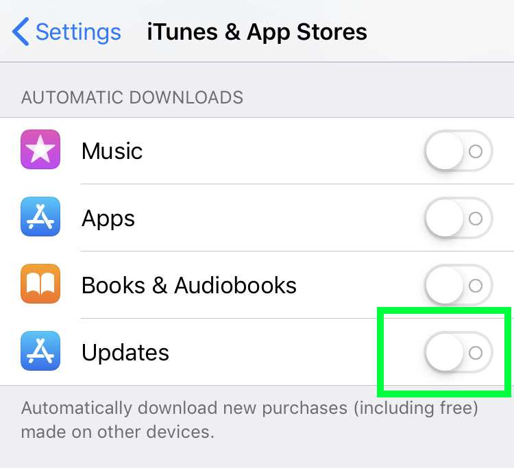 How can I turn on / off automatic app updates on iPhone? | The iPhone FAQ