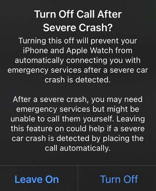 How can I turn off Crash Detection on iPhone / Apple Watch? | The