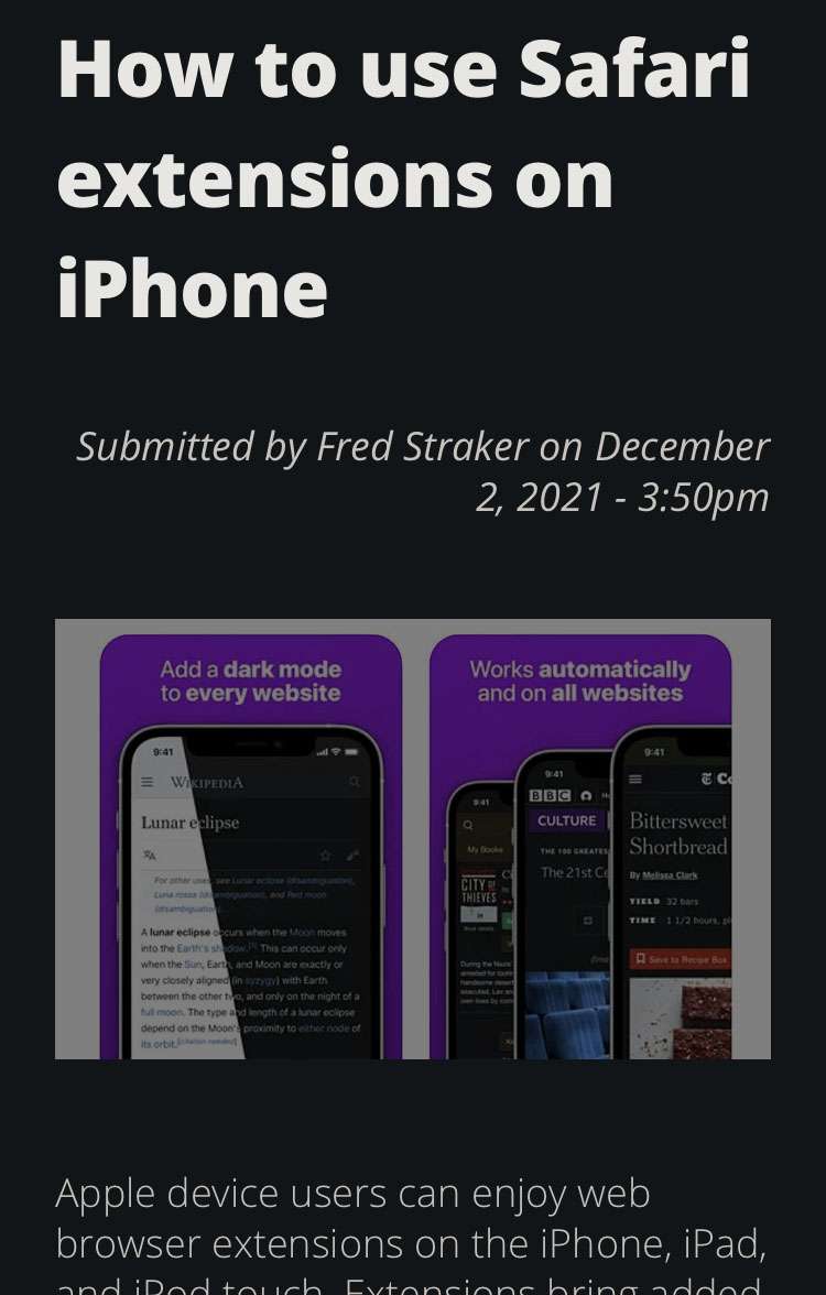 safari dark mode ios 16