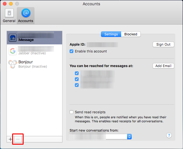 Clear imessages mac