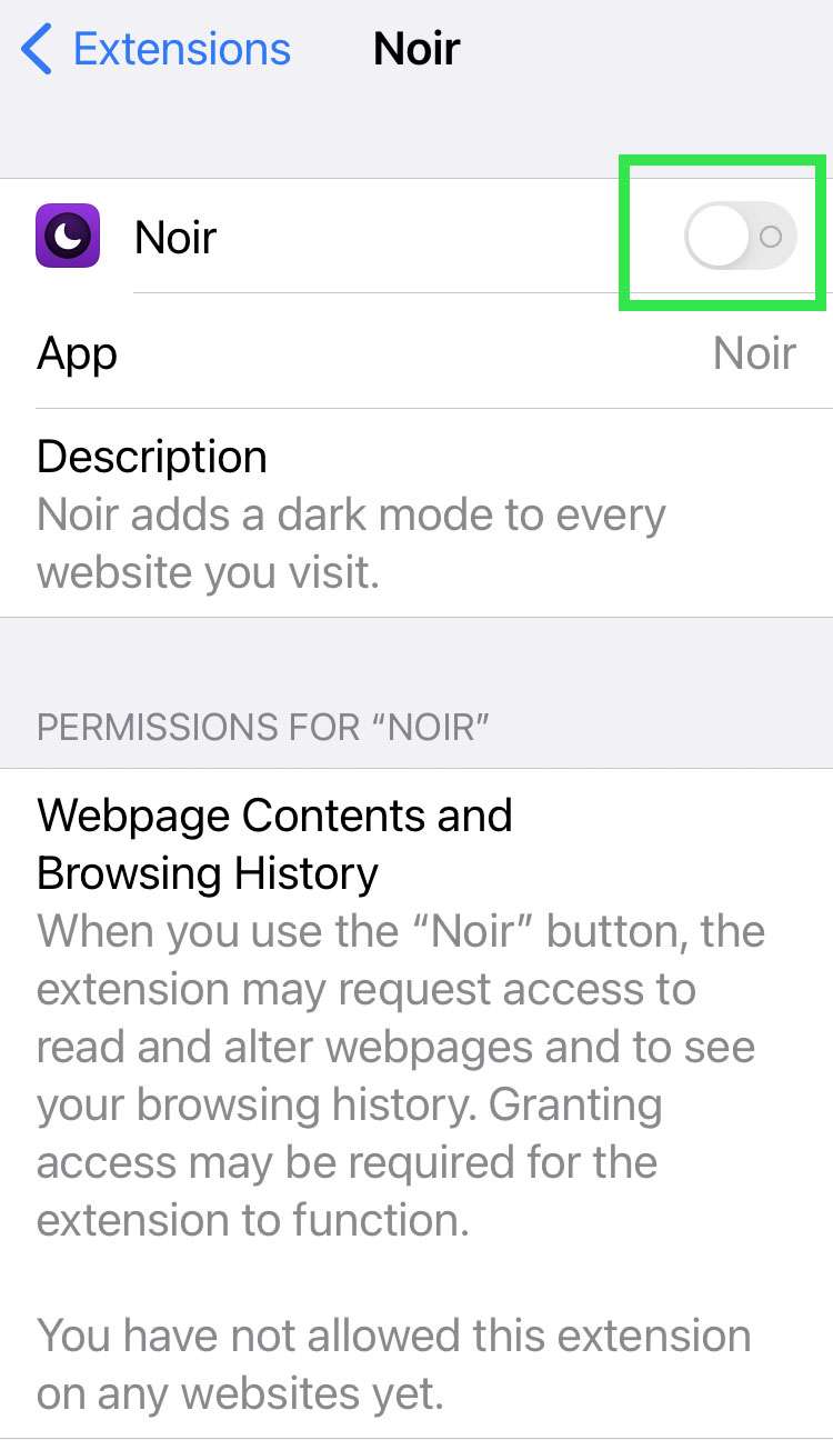 ios safari user agent extension