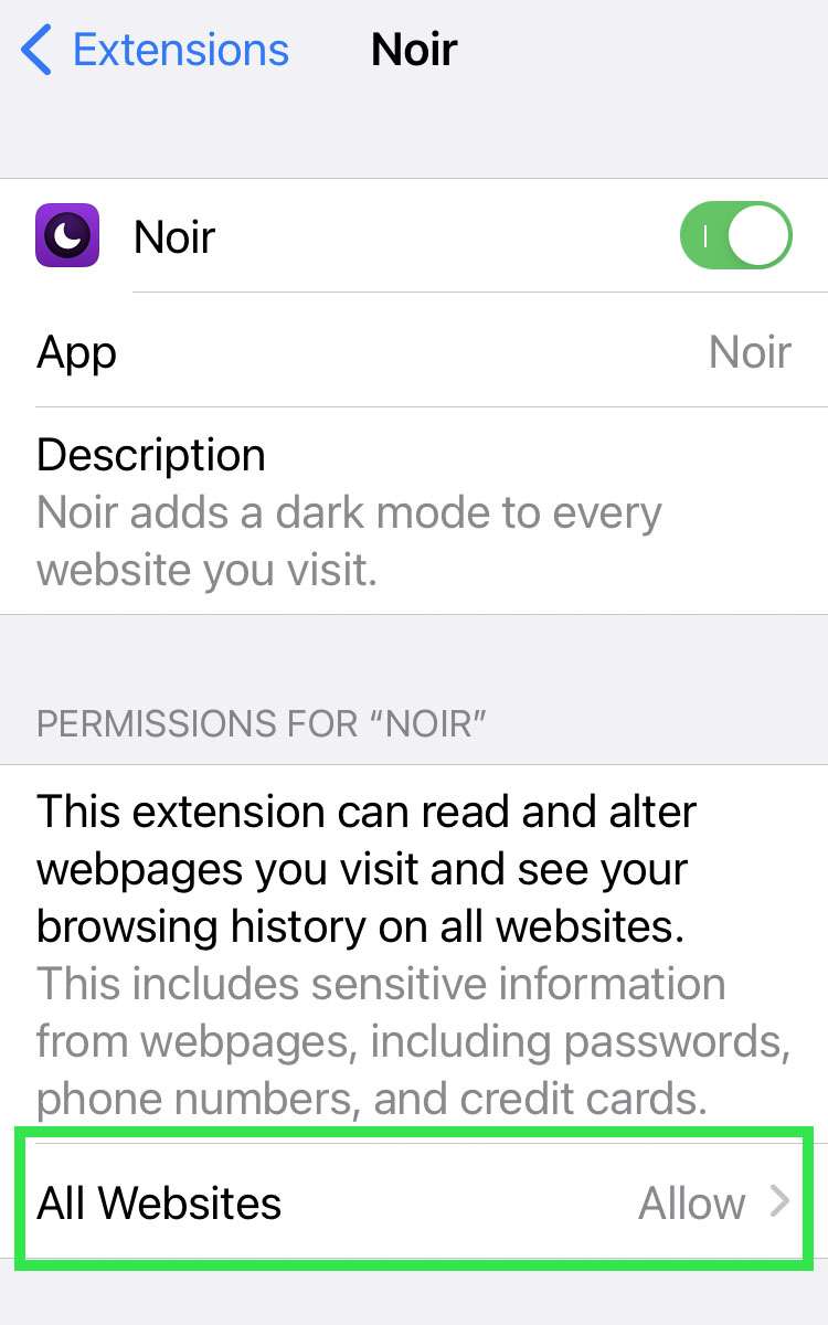 ios safari extension redirect