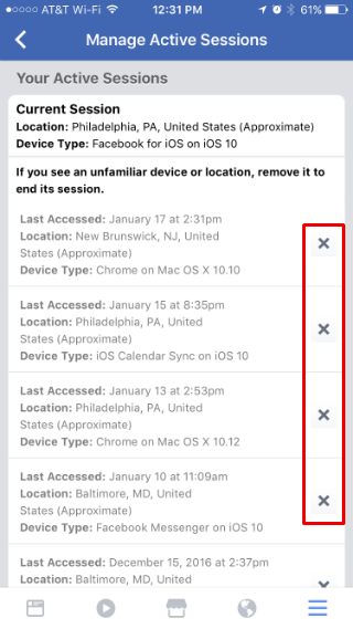 How To Log Out Of All Open Facebook Sessions From Your Iphone The Iphone Faq