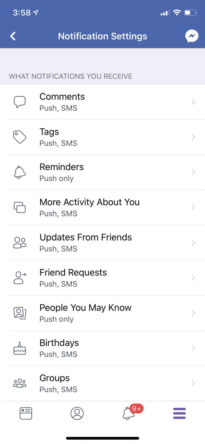 How to stop Facebook from texting and emailing notifications on iPhone and iPad.