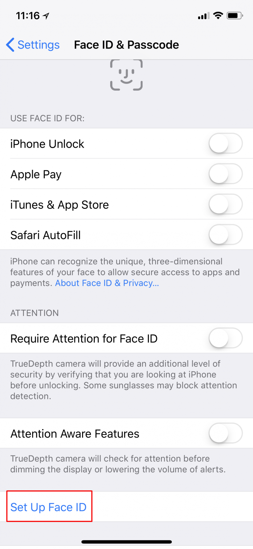 How to set up Face ID on iPhone X.