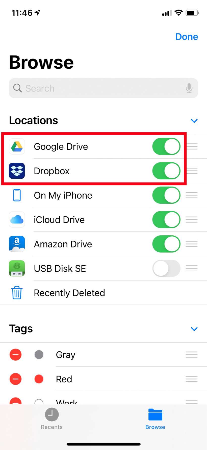 how to view dropbox desktop app on mac toolbar