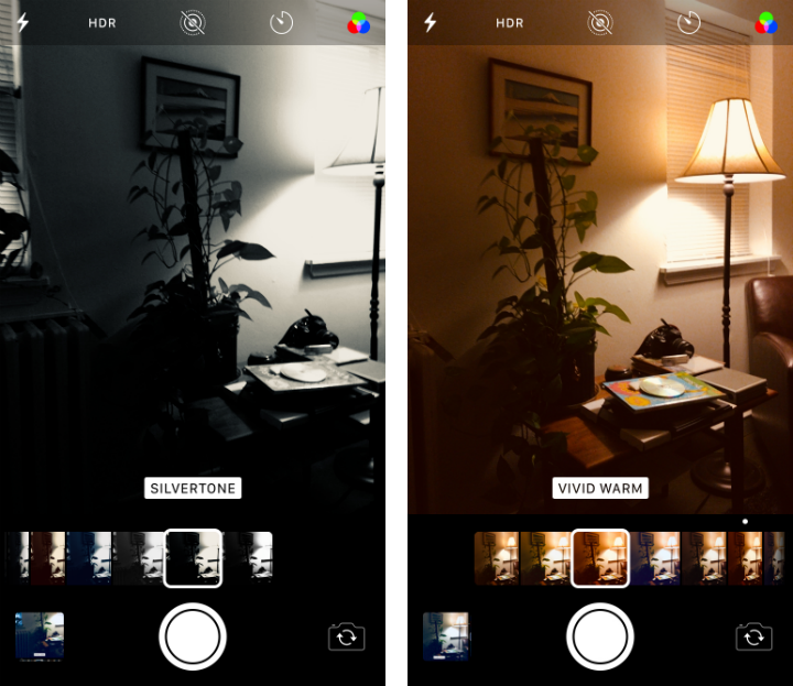 filters for photos on iphone
