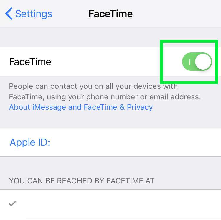 facetime on iphone login