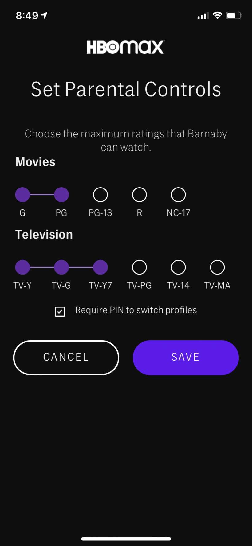 How to set parental controls and restrictions on explicit content in HBO Max on iPhone and iPad.