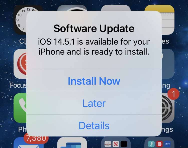 recent apple security update