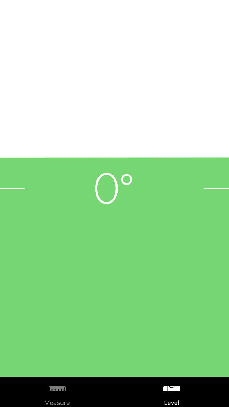 iOS Measure app Level tool 4 iPhone