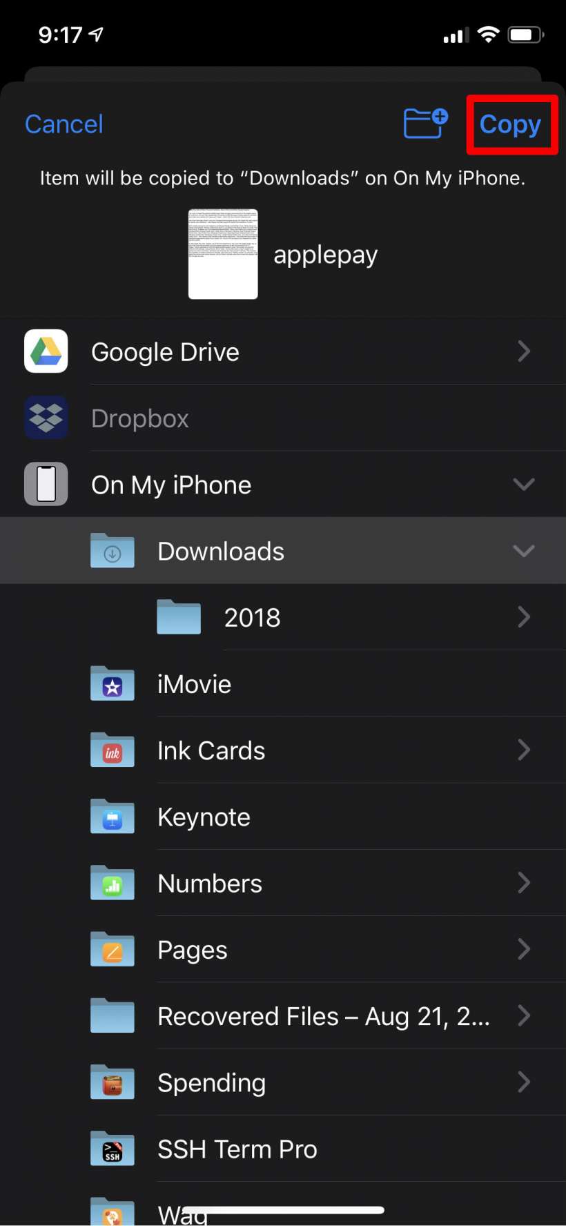 How to move a file in the Files app on iPhone and iPad.