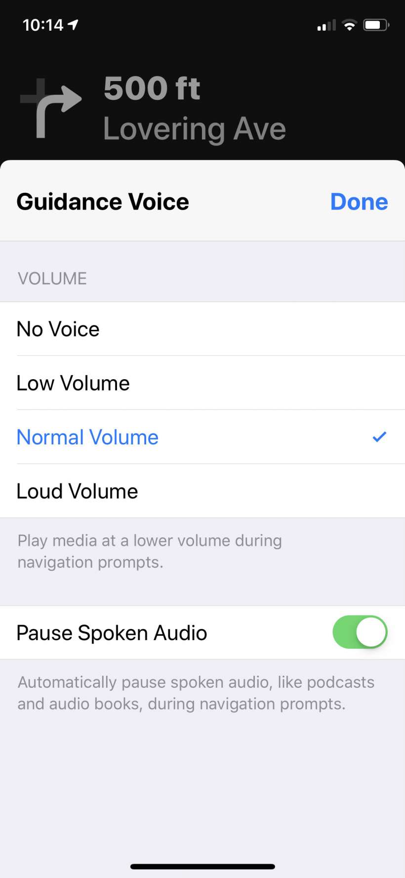 How To Turn Off Turn by turn Voice Directions On Apple Maps Google 