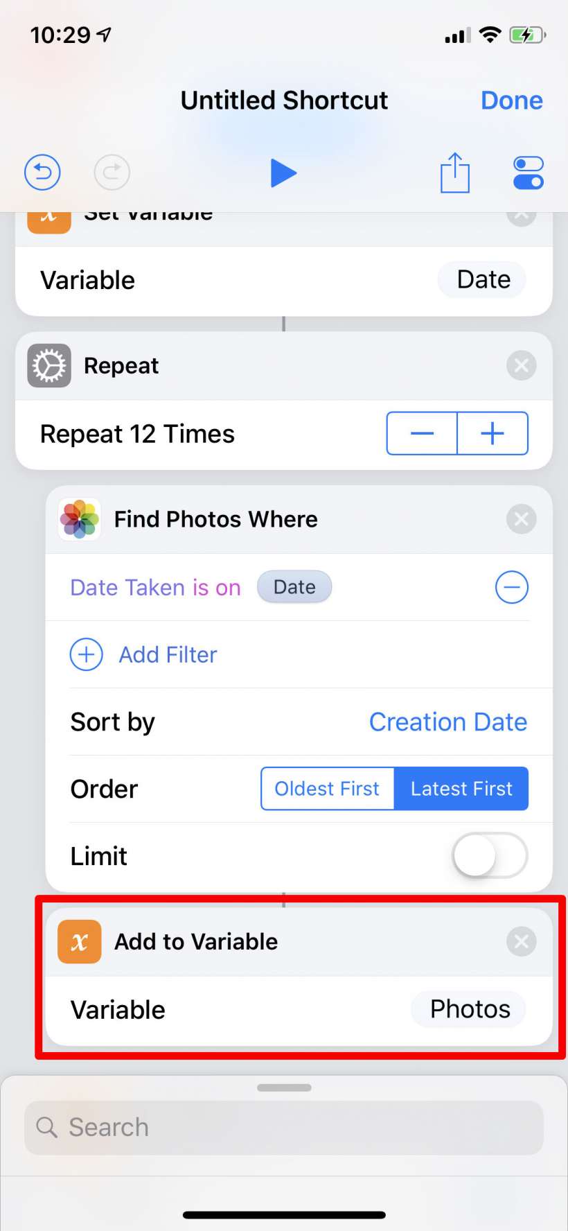 more than one app shortcut iphone