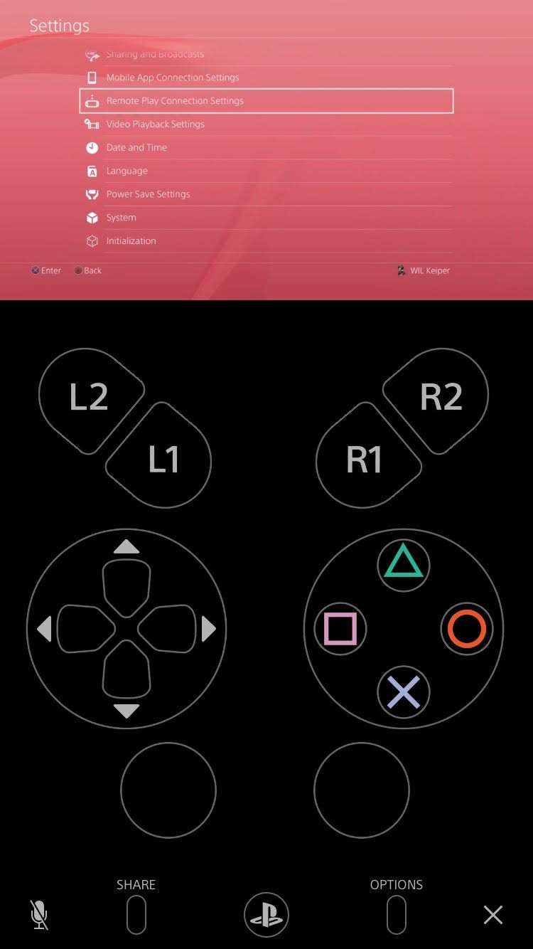remote play connection settings ps4