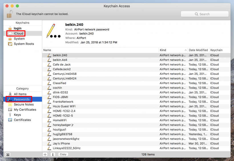 How to view your iPhone's stored Wi-Fi passwords on your Mac with Keychain Access. How to view your iPhone's stored Wi-Fi passwords on your Mac with Keychain Access.