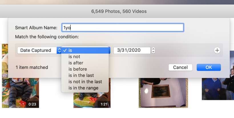 How to create smart albums in Photos for Mac.