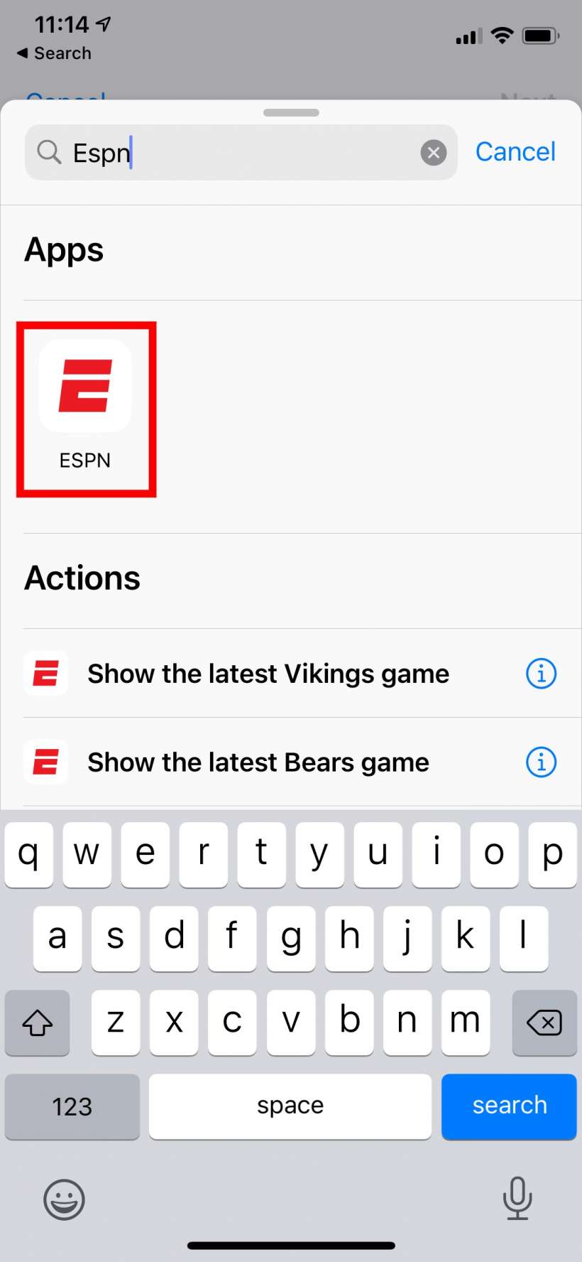 How to quickly check your favorite team's game score with Back Tap on iPhone.