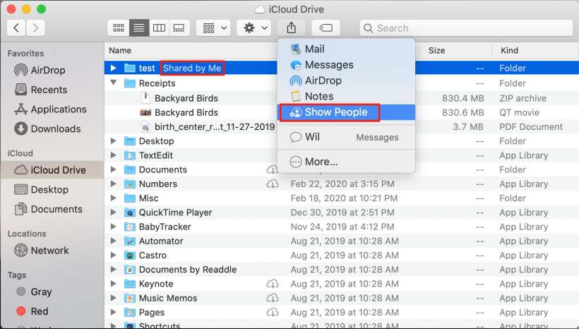 How to share folders on iCloud from your Mac.