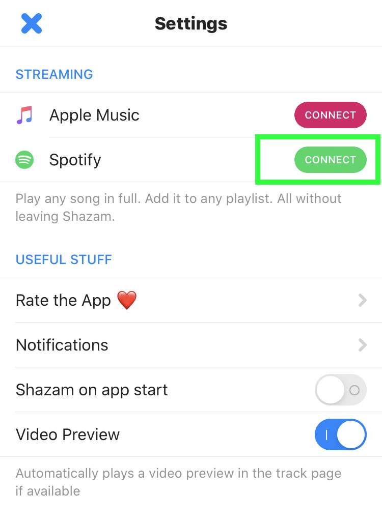 Sync shazam with spotify