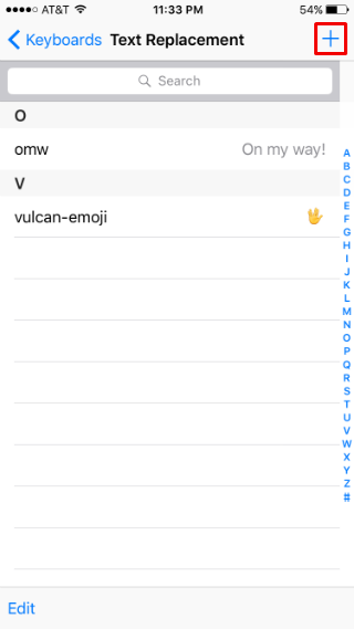 custom text shortcuts iphone