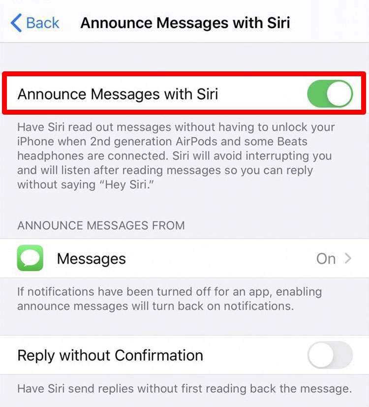 How to have Siri automatically read text messages to you on your