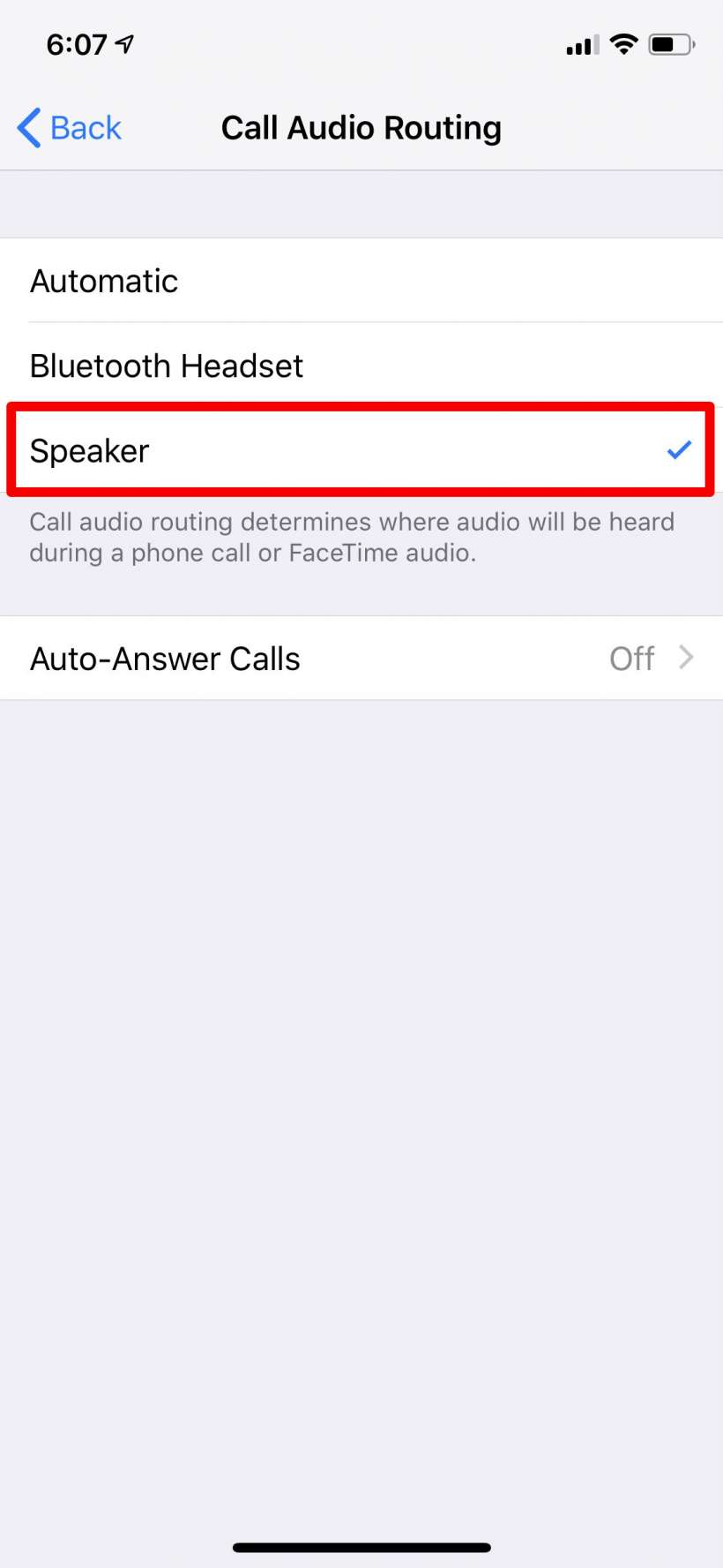 autoanswer call length iphone