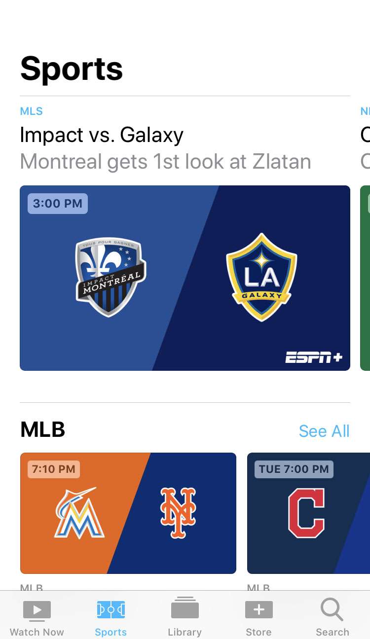 TV app Sports 1