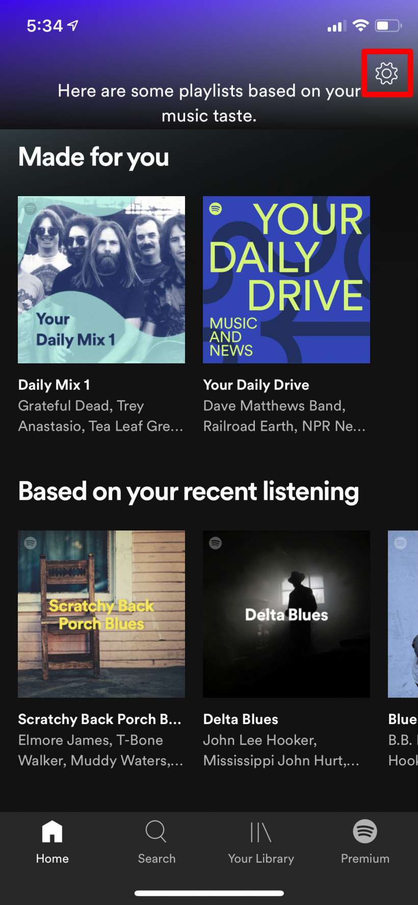 how do i see my spotify top artists