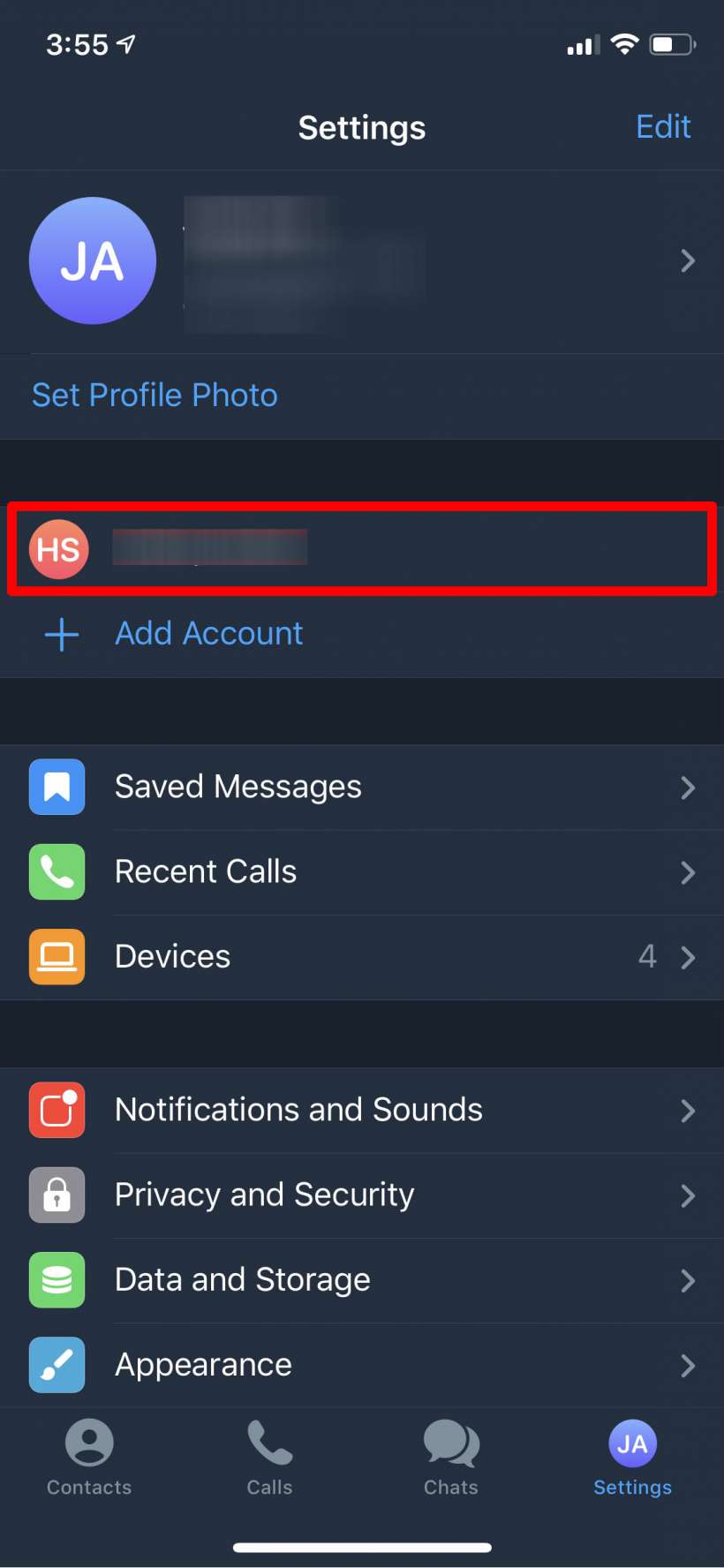 Как добавить аккаунт в телеграмме на айфоне второй без номера фото 6