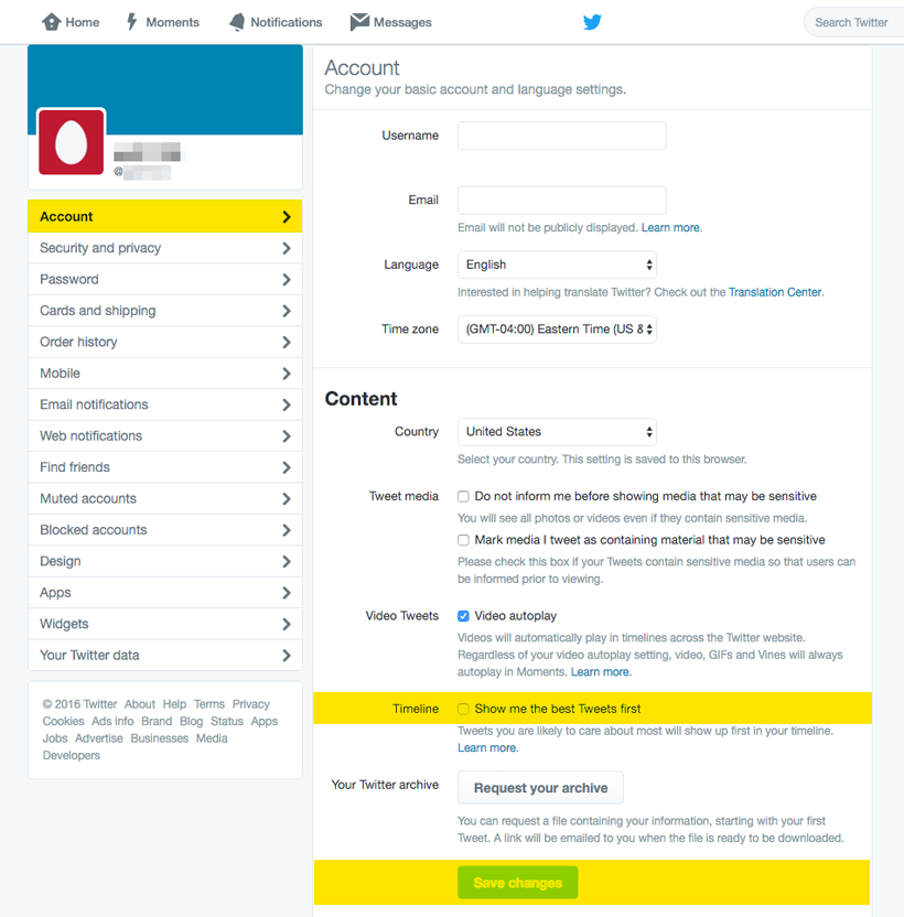 How to turn off Twitter Timeline personalization | The iPhone FAQ