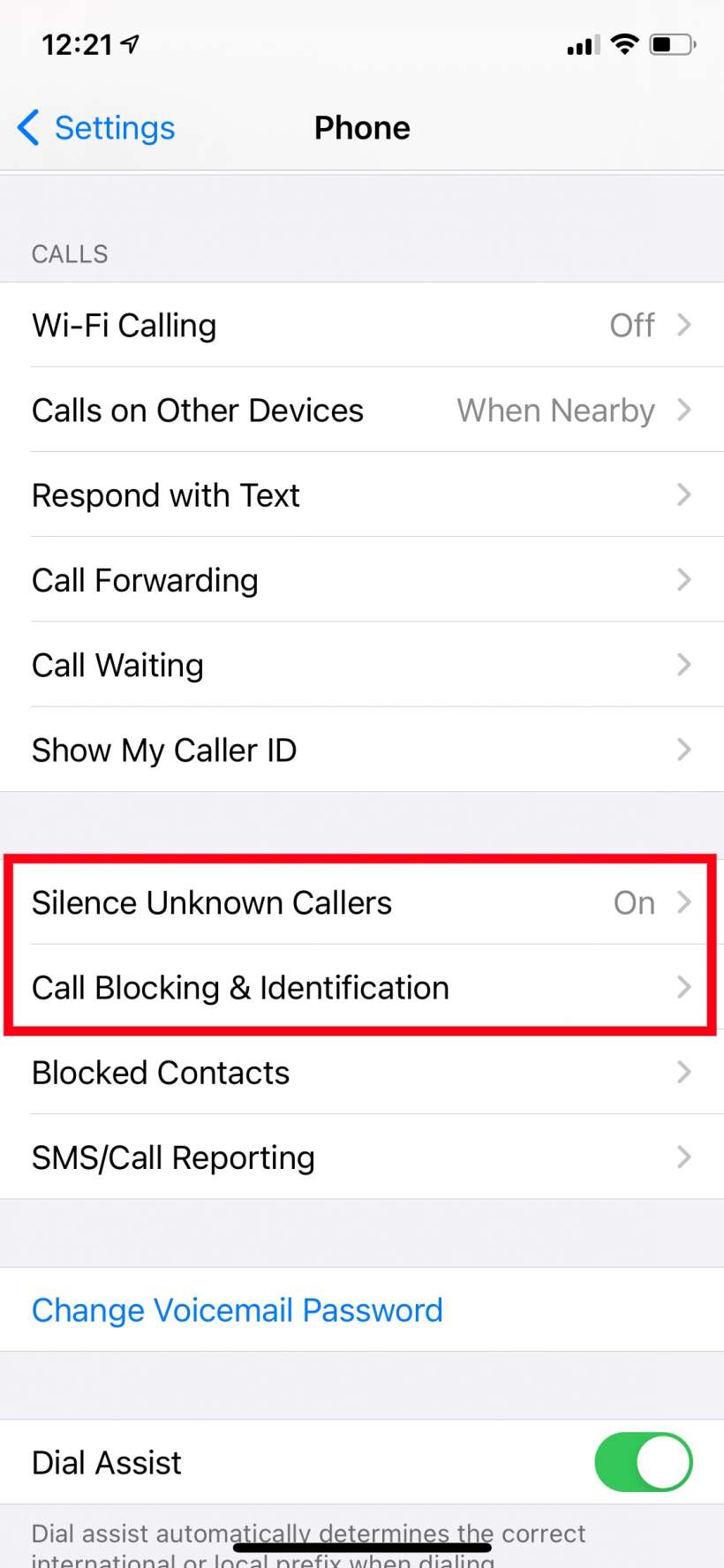 block calls on iphone