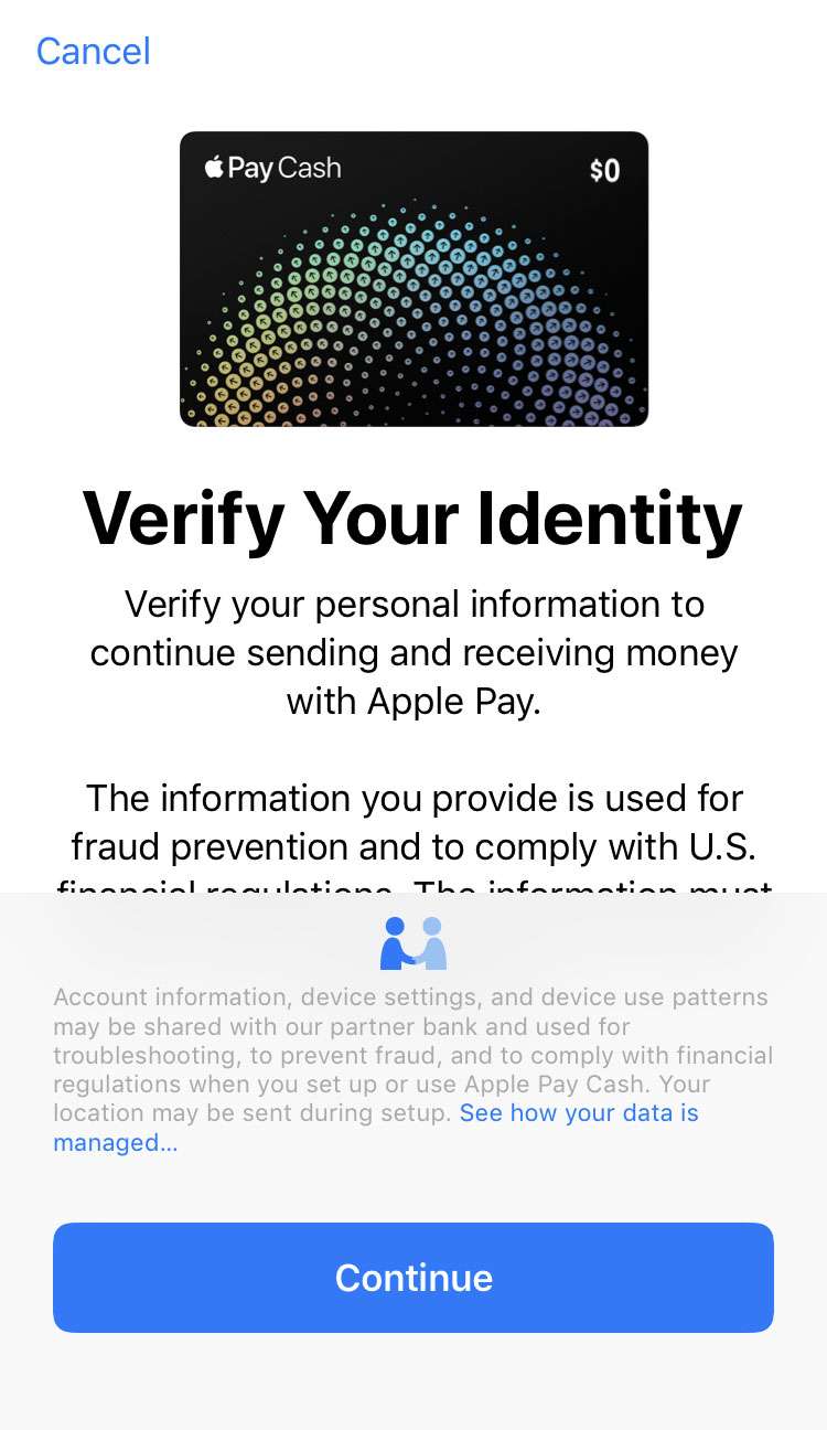 Что такое verification code для apple pay