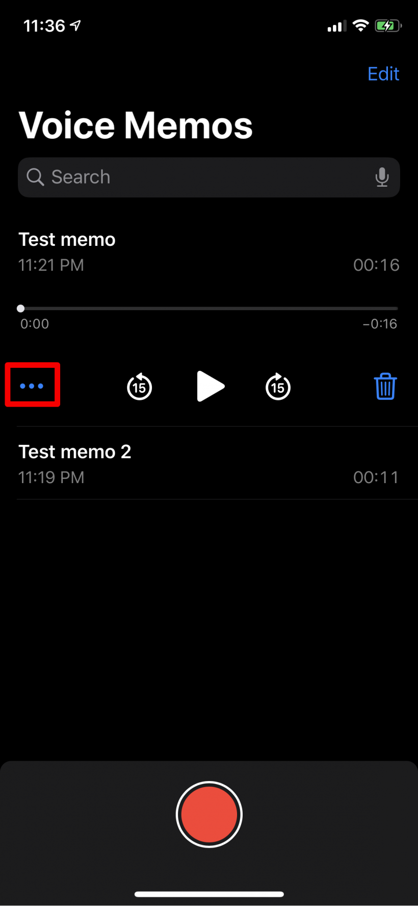 does mynotes have voice memo