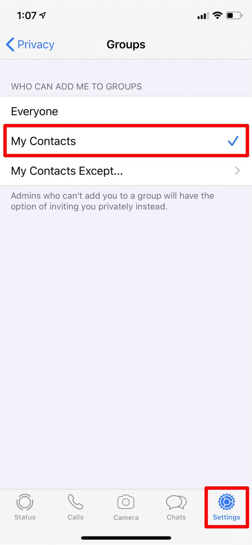 How to stop people from adding you to WhatsApp groups on iPhone and iPad.