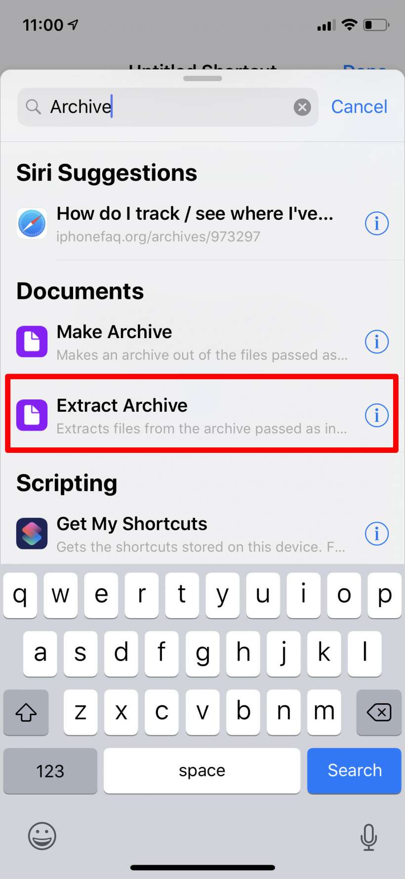 How to unzip compressed files on iPhone and iPad with a shortcut.