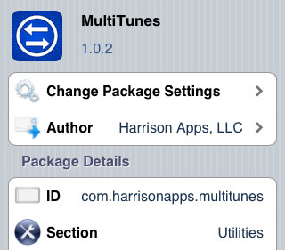 MultiTunes iPhone app Cydia