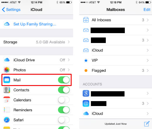 how to set up icloud email account