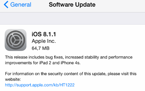 iOS 8.1.1