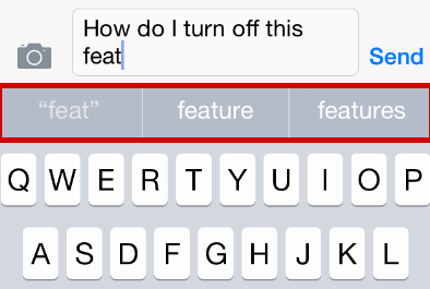 iphone keyboard predictive text more options