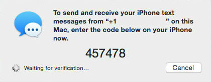 how to send and receive sms on mac with new phone